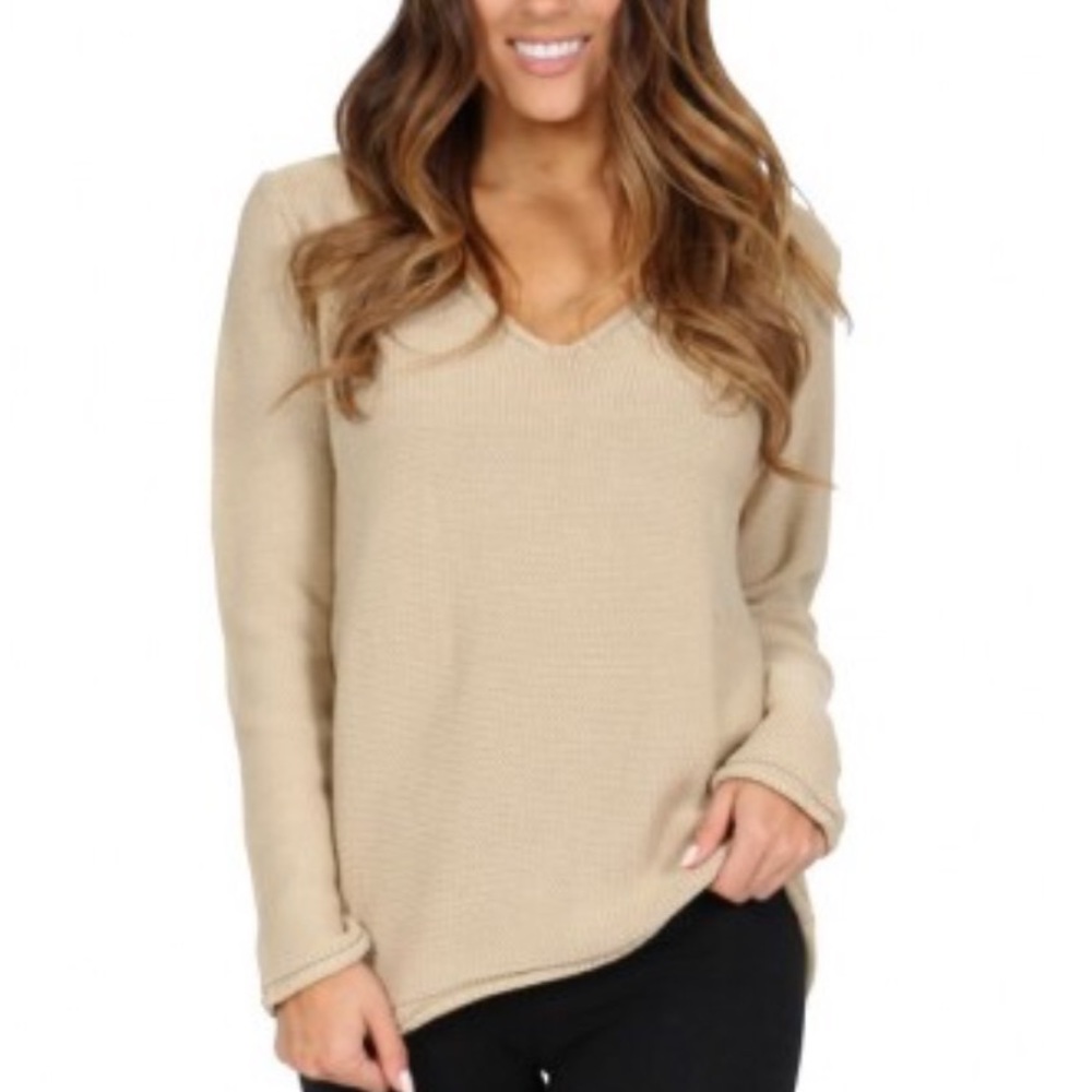 NWT Kittenish V Neck Sweater size L